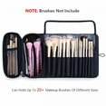 thumbnail image 2 of GASTROPOD Portable Makeup Brush Organizer Holder for Travel, Holds 20+ Brushes, Cosmetic Bag Roll-up Case Pouch, 2 of 7