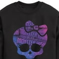 thumbnail image 3 of Monster High - Monster Skull & Bow - Toddler & Youth Crewneck Fleece Sweatshirt, 3 of 5