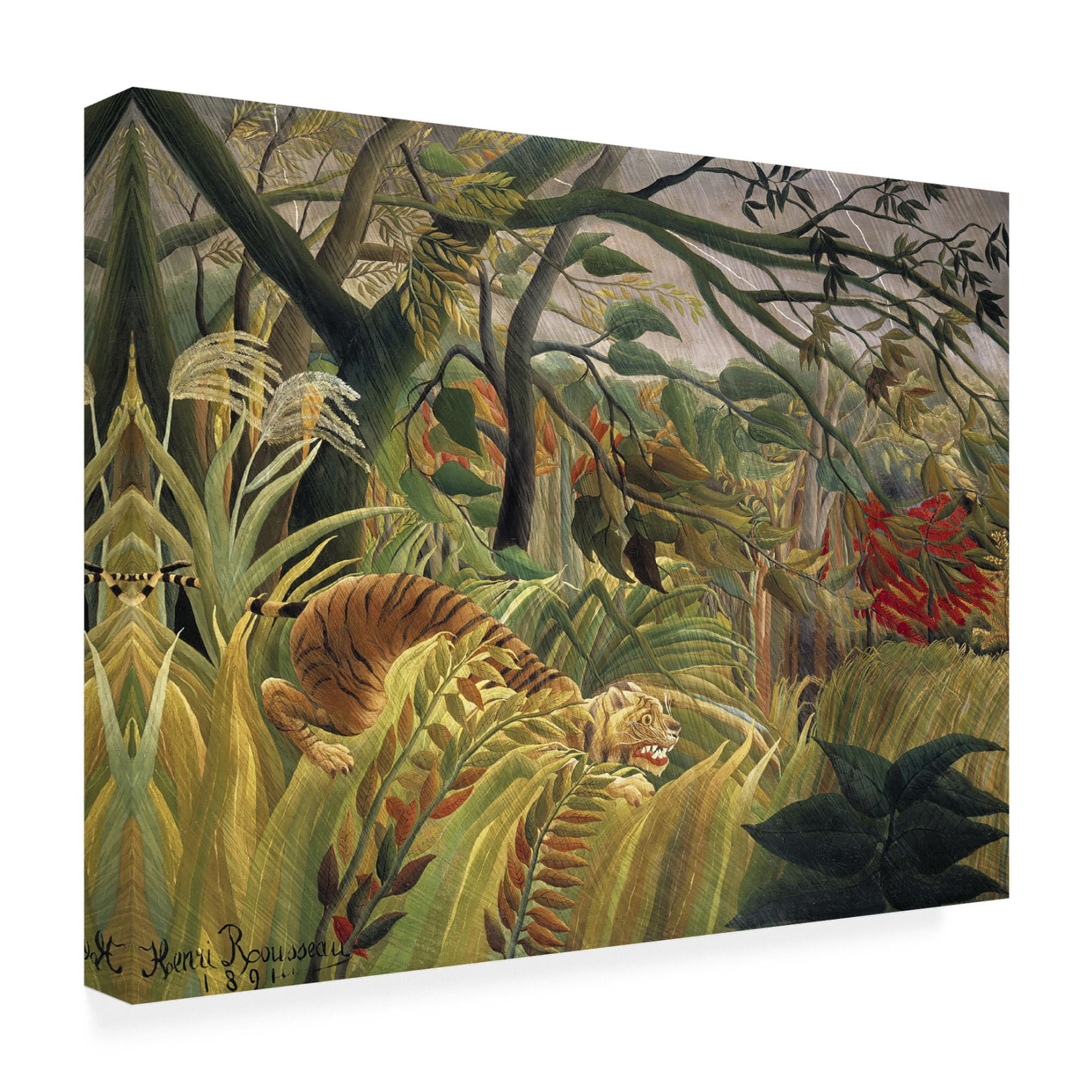 Trademark Fine Art Henri Rousseau Rousseau's Jungle V Canvas Wall Art