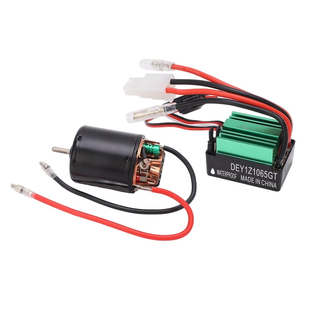 Moteur Brossé 540 avec Pièces de Voiture RC Surchauffe 65A Verte