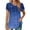 Dark Blue, variant on Your-Sty Womens Summer Tops Spring Shirts Trendy Vacation Short Sleeve Business Tshirts Fashion Casual Blouses