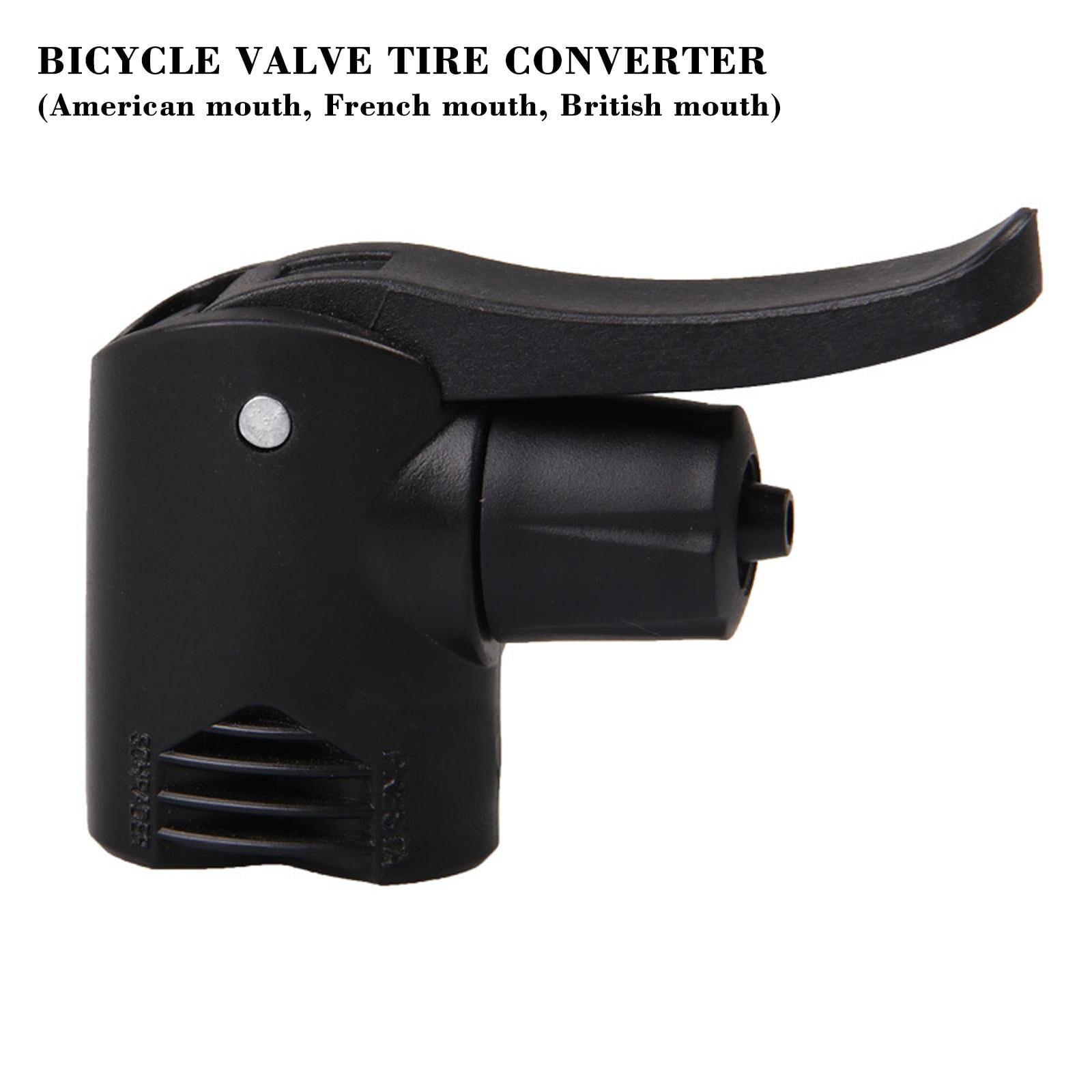 Bicycle Air Pump Nozzle Replacement Dual Heads Adapter E9 Pump Tyre