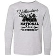 thumbnail image 3 of Inktastic Wyoming Yellowstone National Park Long Sleeve Youth T-Shirt, 3 of 5