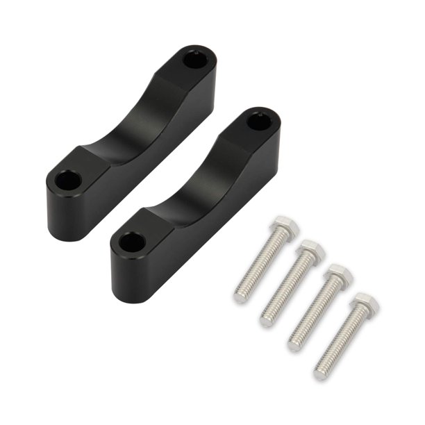 Kit de soporte espaciador de guardabarros delantero negro para guardabarros de 21 '' 23 '' 26 '' compatible con modelos Harley Touring Electra Glide Road King Street Glide FLT FLH 1997-2013