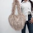thumbnail image 1 of Bolso para teléfono móvil para mujer, Bolso informal con forma de corazón de amor, Bolso elegantes femeninos de gran capacidad, 1 of 8