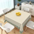 thumbnail image 3 of Tchckioa Beige Square Tablecloth,Waterproof Table Cloth for Kitchen,52x52 Inch, 3 of 6
