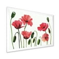 thumbnail image 2 of Designart 'Ancient Red Blooming Poppies' Traditional Framed Art Print, 2 of 4