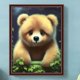 thumbnail image 1 of Cuadros Decorativos 5D bricolaje completo redondo taladro diamante pintura frambuesa oso Kit decoración del hogar(2) Wdftyju embutido en tela, 1 of 9