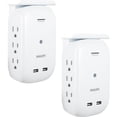 thumbnail image 1 of Protector contra sobretensiones Philips SPS6026WA/37 6 salidas 2-USB 450J, 1 of 6