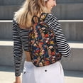 thumbnail image 5 of Lsque Vintage Floral Pattern Canvas Daypack, Durable Backpack, High-quality Versatile Backpack,Vintage Compact Backpack-Medium, 5 of 6