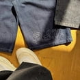 thumbnail image 2 of Pantalones cortos de mezclilla para hombre 2024, pantalones medios de mezclilla fermentados a la moda para primavera y verano, pantalones sueltos informales de tres cuartos, 2 of 5