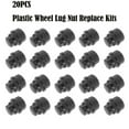 thumbnail image 4 of Black Lug Nut Caps Compatible/Replacement fits Chevy/GM 9593028 9593228- 20 Pack, 4 of 10