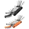thumbnail image 2 of GloryStar 21-in-1 Bicycle Tool Kit, Socket Tool, Cross Screwdriver, Flat Screwdriver, And Multi-size Inner Hexagon Mountain Bike Repair Tool Kit Riding Travel Emergency Maintenance Tool, 2 of 9