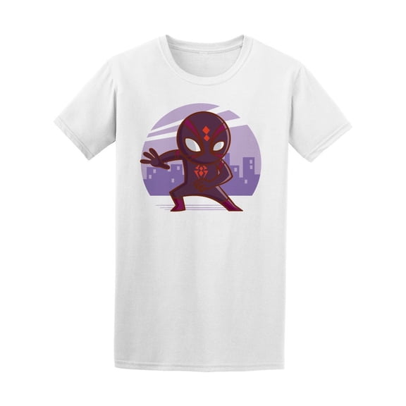 Superhero Spider Sticker Posing Tee Men's -Image by Shutterstock