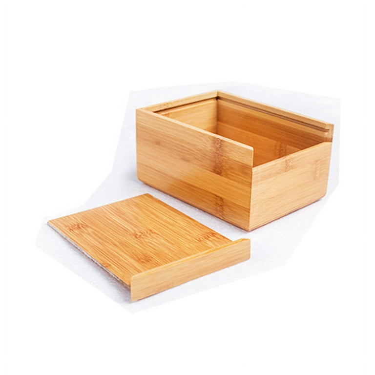 Homgreen Design Tissue Box Holder - Modern, Minimalist, and Durable Wooden Tissue  Box with Sliding Bottom, Easy-Refill- Premium-Quality Bamboo Tissue Box  Cover(Size: M) 