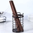 thumbnail image 3 of Injueey Estante negro para utensilios que ahorra espacio Fácil de instalar y mantener Durable Fácil acceso Metal Elegante Organizadores de utensilios de cocina, 3 of 6