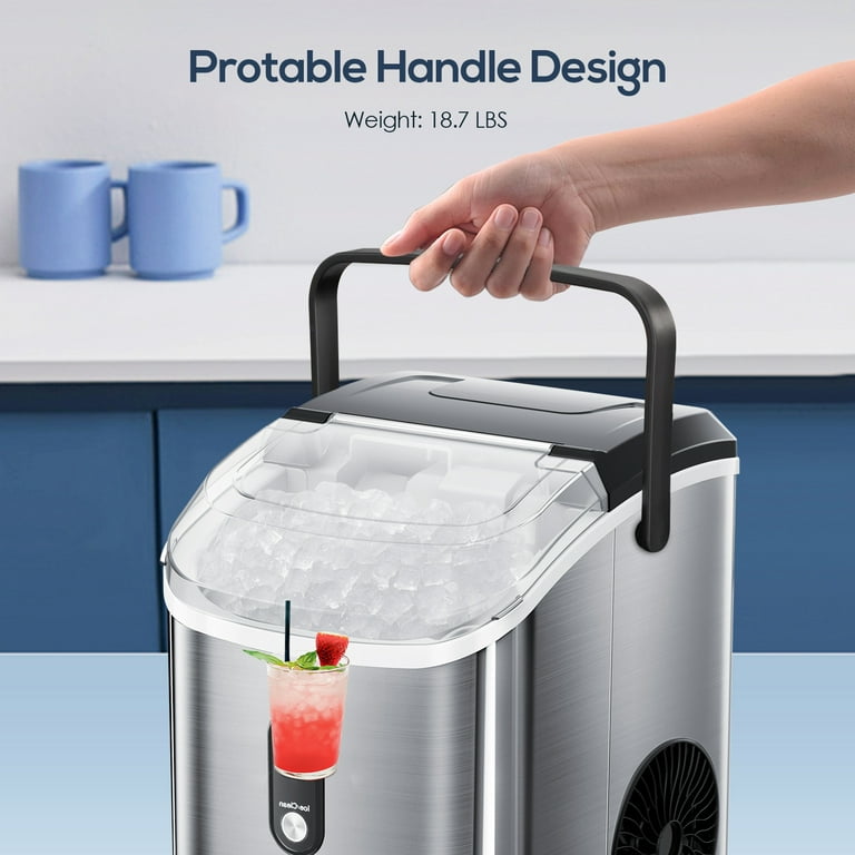 LHRIVER Portable Ice Maker Machine, Ice Maker Countertop with Handle, –  LHRIVER