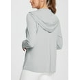 thumbnail image 2 of BALEAF Women's Shirt Lightweight Jacket Quickly Dry Moisture Wicking Sunscreen Sun Protection with Pockets Outdoor Hiking Performance Gray 3XL, 2 of 7