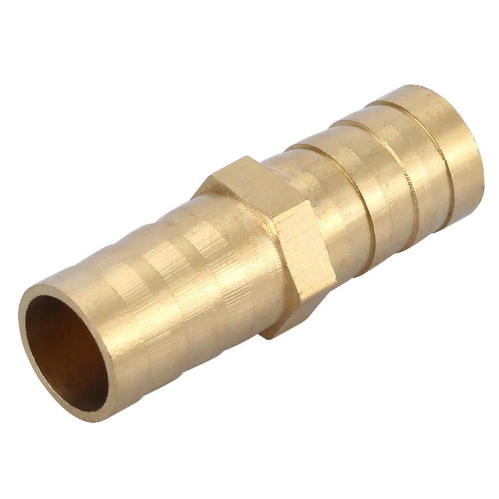 6mm 10pcs Boaby Brass Straight Barbed Connector Brass Barbed Straight 2-Way Pipe Connector Tube Joiner Fitting 6/8/10/12/14/16/20mm 