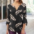 thumbnail image 2 of Women Tops Dressy 3/4 Sleeve Tunic Tops for Women Women Shirts Casual womens shirts 3/4 length sleeves New Trending, 2 of 5
