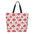 thumbnail image 1 of Fotbe Amanita Red Mushroom Bolsa Tote Estética de Lona con Estampado para Mujer - Bolsa Reutilizable de Hombro Casual para Vacaciones, Compras, Trabajo y Gimnasio, 1 of 8