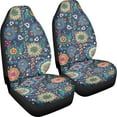 thumbnail image 3 of Binienty Boho Mandala Car Seat Cover for Front Seats Floral Automotive Seat Covers Accessories for Girly Women Breathable Front Carseat Bucket Cover Pack of 2, 3 of 7