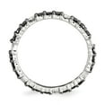 thumbnail image 2 of 925 Sterling Silver Stackable Expressions Polished Black Diamond Ring Size: 5; for Adults and Teens; for Women and Men, 2 of 4