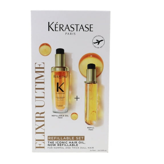 Kerastase Elixir Ultime Refillable Set, 2 x 2.53 oz