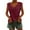 Red, variant on Womens Summer Tops Lady Long Sleeve Shirt Blouse Baseball Items Fit 5 Lace Long Sleeve Tops Turtlenecks Shirts for Women Pullover Shirt Spandex Bodysuit Women Button up Deep V Sweaters Elbow M