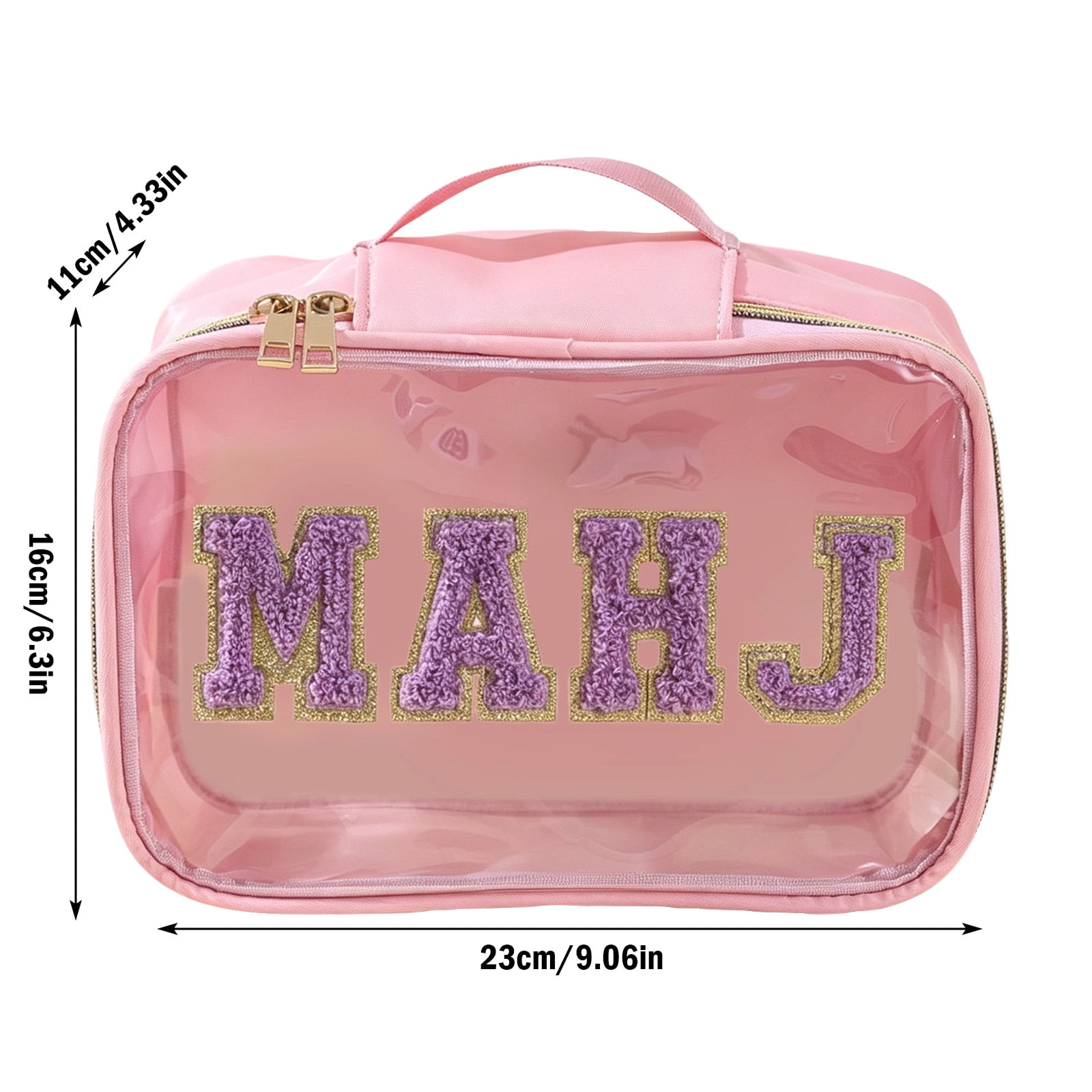 Mahjong Tile Bag Empty Clear Mahjong Carrying Bag Mahjong Storage Accessories,Mahjong Case for American Mahjong Tile Gift Travel