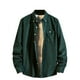 thumbnail image 1 of Blusa y camisa de manga larga con cuello vuelto, informal, de uso diario, para hombre, de manga larga, color liso, holgada, con bolsillos, de licra., 1 of 3