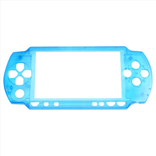 Cubierta Superior para PSP1000, Carcasa Superior de Consola de Juegos, Placa Frontal, Cubierta Superior, Azul Lago.