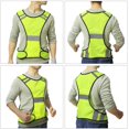 thumbnail image 4 of Chaleco reflectante para correr o andar en bicicleta (mujeres y hombres, con bolsillos, equipo para trotar, andar en bicicleta, caminar) Cintura ajustable oso de fresa vestir, 4 of 5