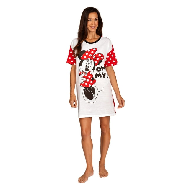 Disney Chemise de Nuit pour Femme, T-Shirt Graphique de Nuit, Tenue d'Intérieur