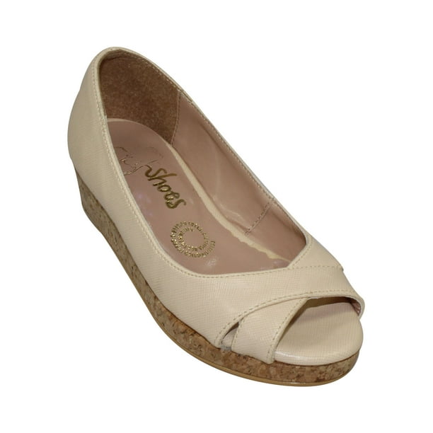 SANDALIA CUÑA LEON NIÑA BEIGE SINTETICO 440 LEON 440p