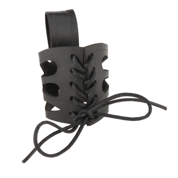 Portavasos Colgador portátil Yuyangstore con trabilla para cinturón Accesorio medieval Negro
