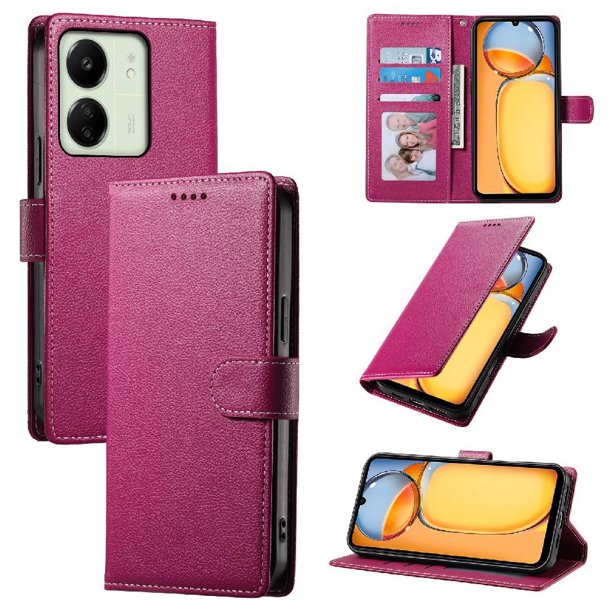 Funda para FOXDOCK Xiaomi Poco M6 5G– Cuero Premium, 3 ranuras para tarjetas, Protección contra impactos