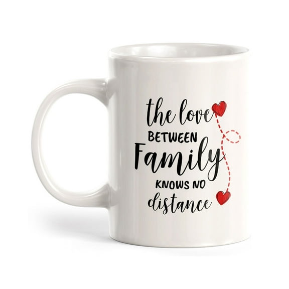 The Love Between Family Knows No Distance 11oz Plastic Coffee Mug | Cute Loving Family Cups