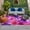 DeepPink Purple, variant on Watercolor Flowers Outdoor Rug 3x5 Ft, Non Slip Washable Area Rug, Spring Floral Vintage Pink Purple Patio Rugs Carpet Runner, Large Floor Mat for Indoor/Outdoor Deck Porch Camping