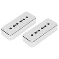 thumbnail image 1 of 2Pcs Pickup Cover High Quality Silver Chrome Plating ABS Musical Instrument Accessories, 1 of 5