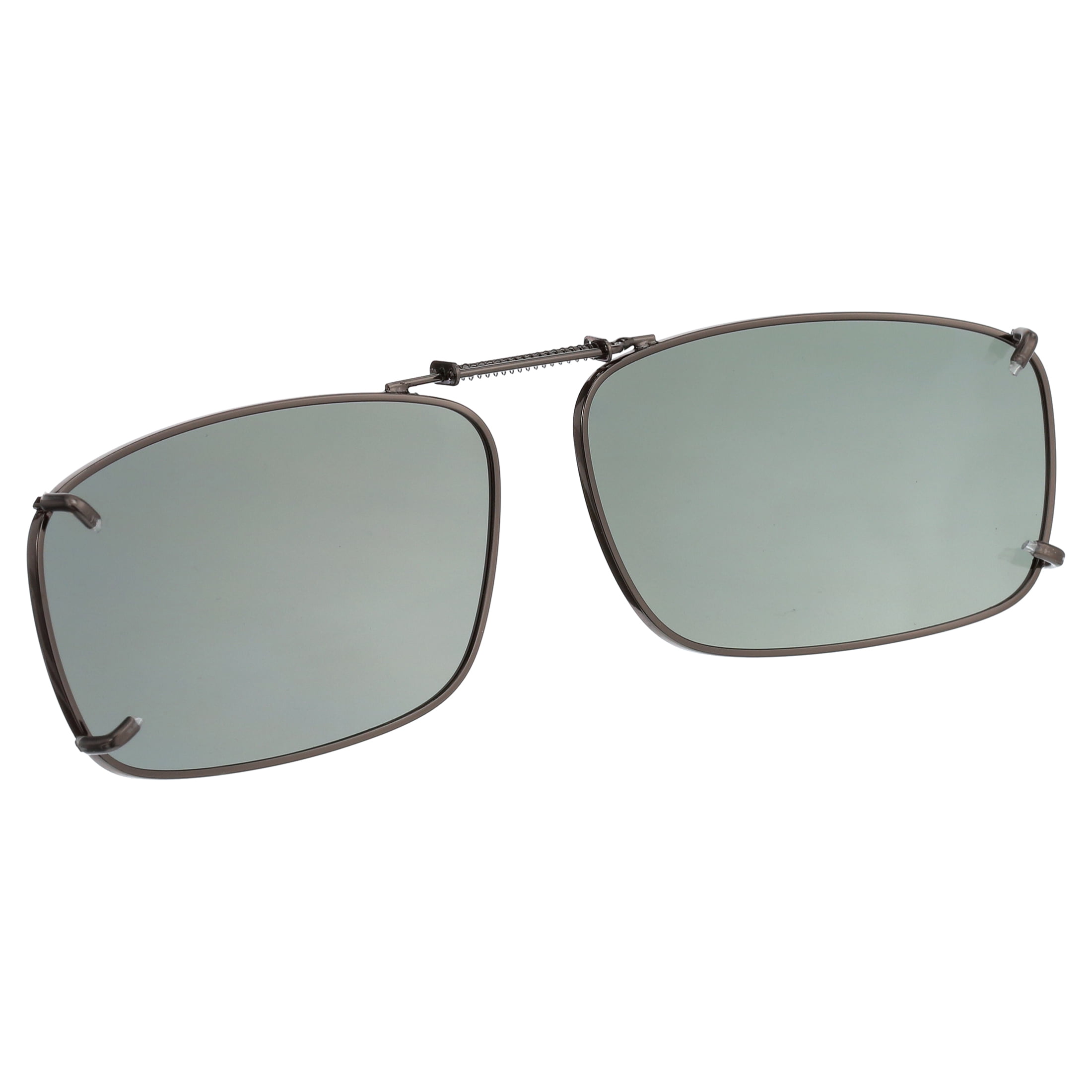 Polar Optical Optics Unisex REC 19 gm 56 Plastic Clipons Sunglasses Gray