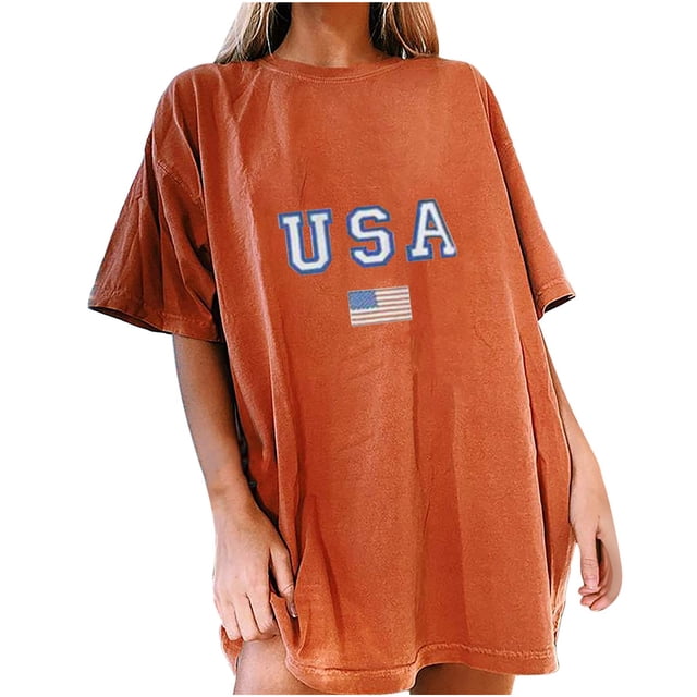 Pompotops Femmes Vintage Drop Manches Imprimé Casual Manches Courtes Tops Blouse