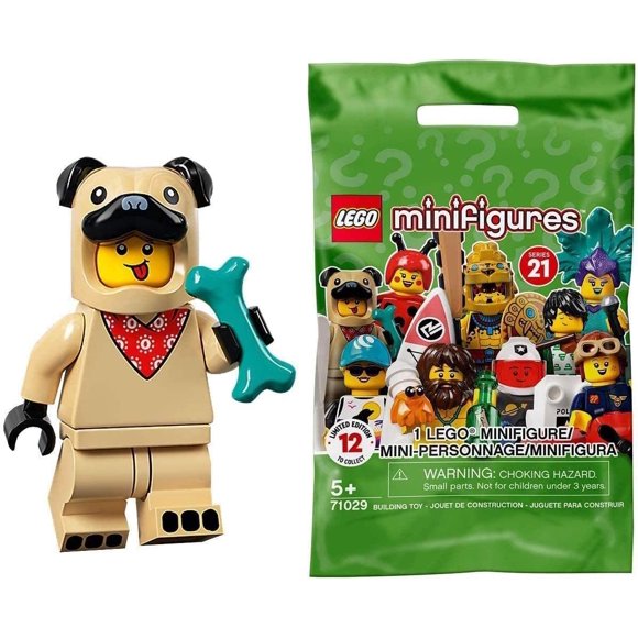 Lego 71029 Figurines à Collectionner Série 21 - Pug Costume Guy