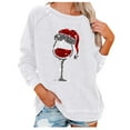thumbnail image 2 of kayannuo Fall Clothes For Women Fashion Women Casual O-neck Printing Long-sleeved Sweatshirt White, 2 of 4