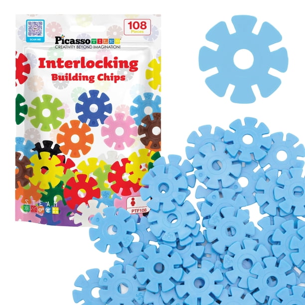 Bloques de construcción, discos entrelazados, chips de construcción, PicassoTiles