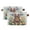 Rabbit with Colorful Easter Eggs, variant on 1-Pack Square Closet Organizers with Handles Open Basket Bins Rabbit Inside Glass Basket Storage Basket for Home Office