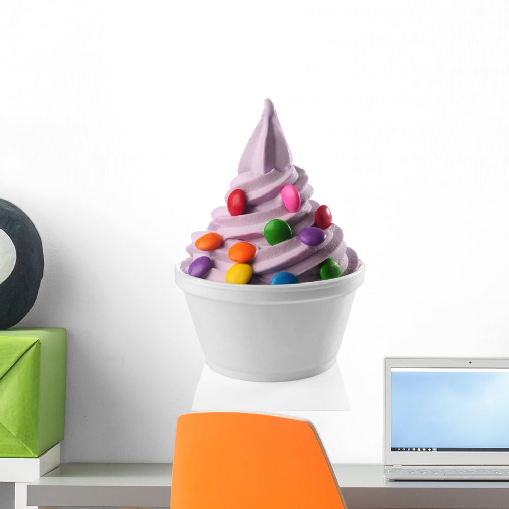 Frozen Yogurt Wall Mural by Wallmonkeys Peel and Stick Graphic (18 in H