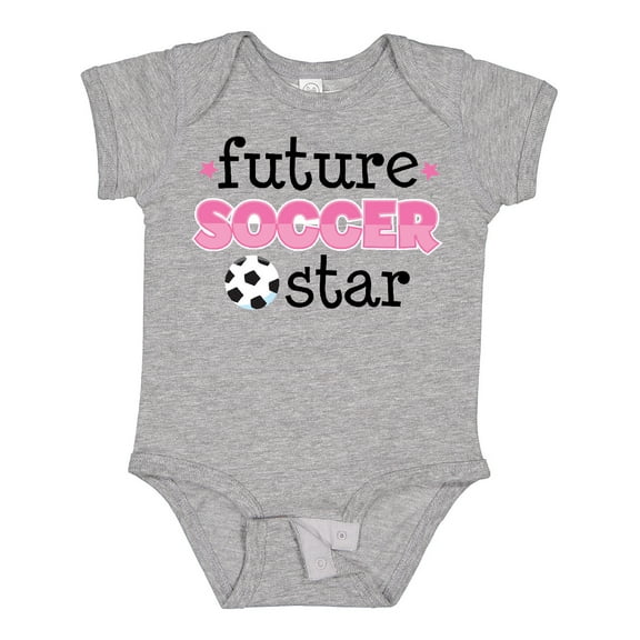 Inktastic Future Soccer Star Girls Girls Baby Bodysuit