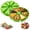 Green, variant on Cake Pie Slices Mold, 8 Cavity Cake Pie Slices Silicone Mold Non Stick Triangle Demolding Dishwasher Safe, Scone Pan Pizza Slices Baking Mold for Brownies Muffins, Cheesecake, Cornbread (A)