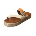 thumbnail image 1 of Up to 50% Off ABPWLY Ladies Sandals and Slippers with Toe Thick-Soled Hemp Rope and Leopard, 1 of 3